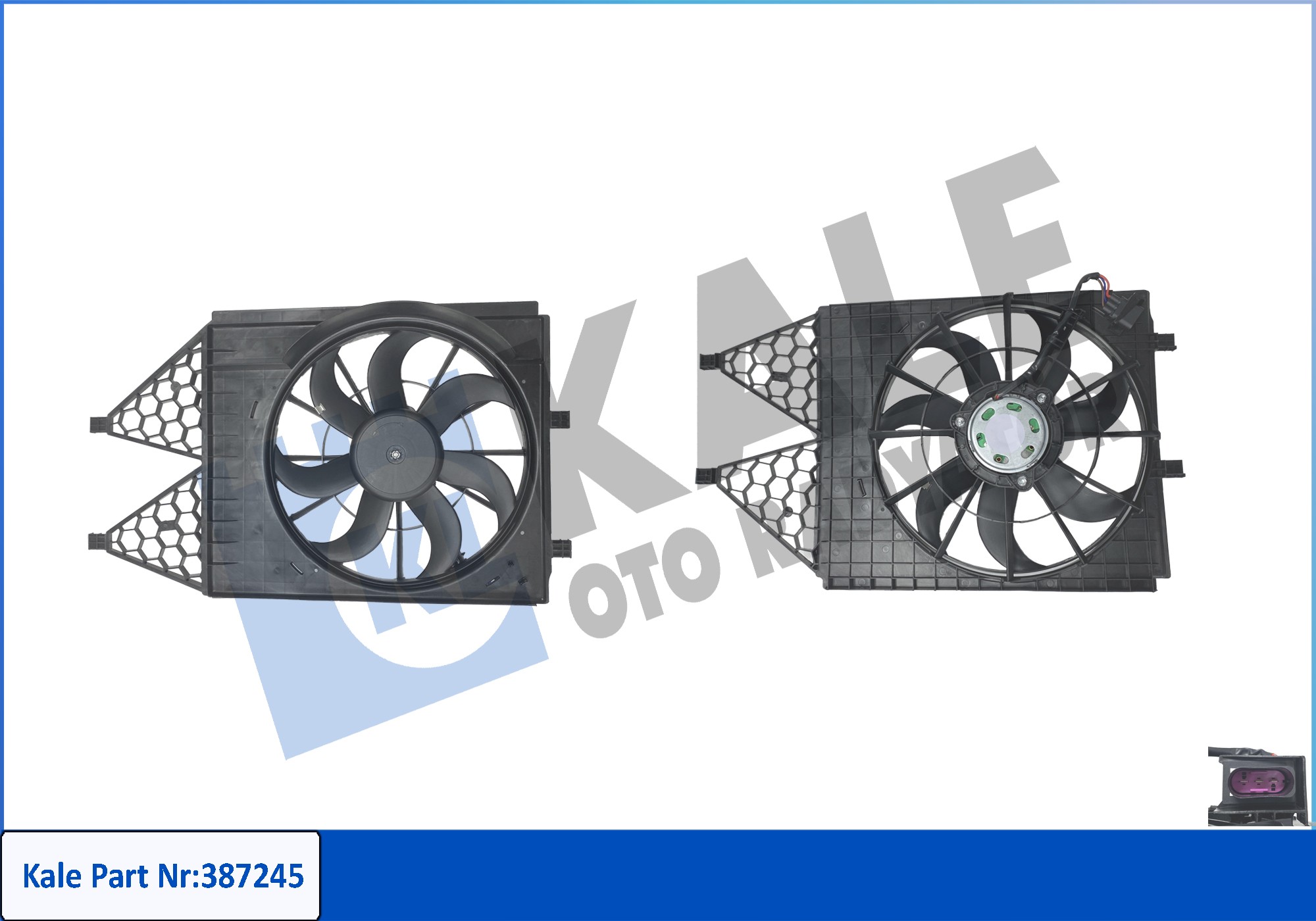 Seat Ibiza Radyatör Fan ve Motoru Fan OEM 6Q0959455AD